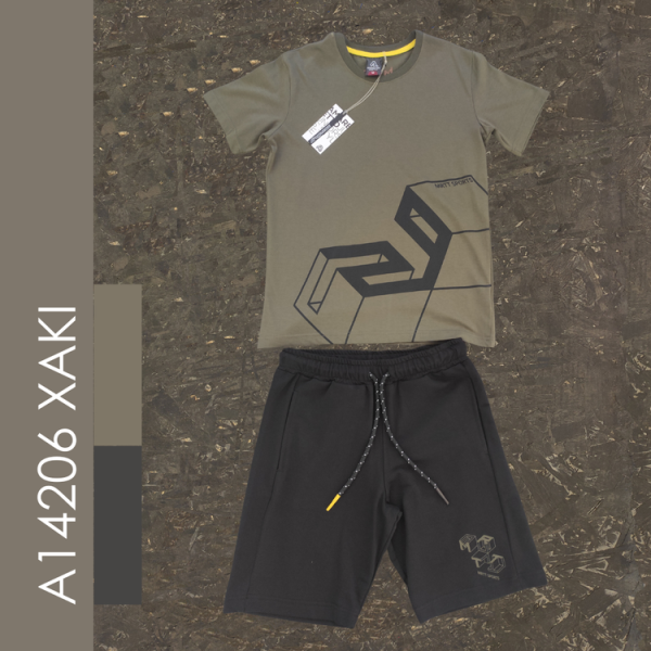 Σετ αγόρι μπλούζα με βερμούδα Amaretto Σετ αγόρι μπλούζα με βερμούδα Amaretto