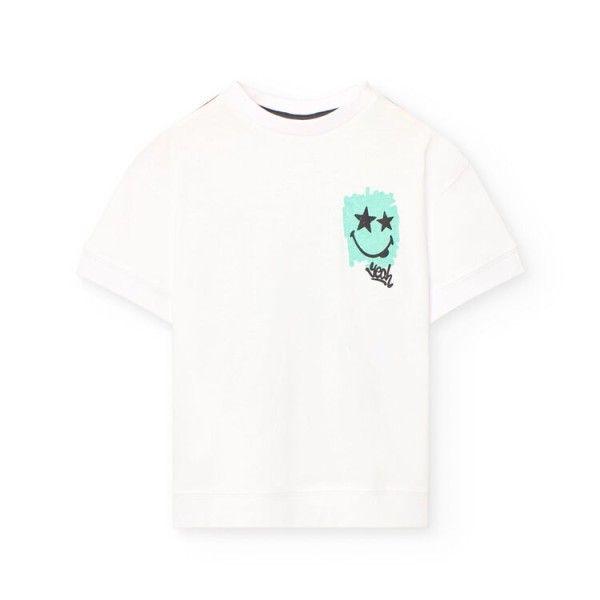 Μπλούζα αγόρι λευκή Boboli