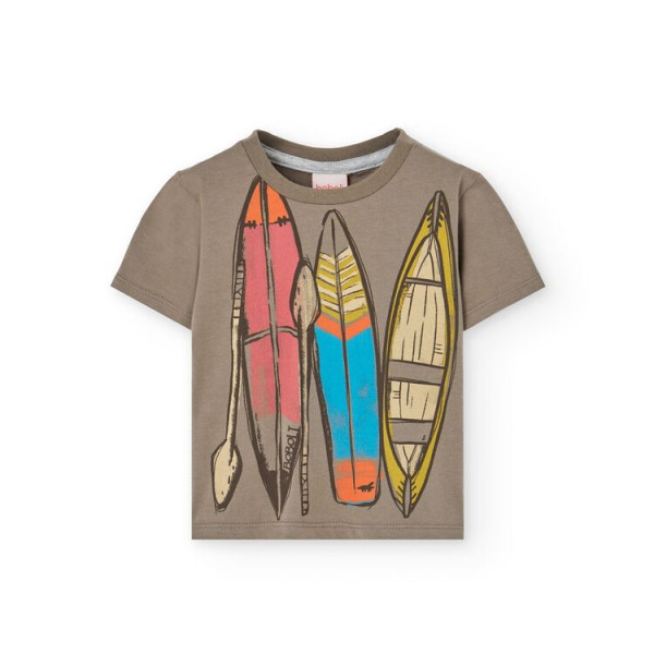 Μπλούζα αγόρι χακί Boboli