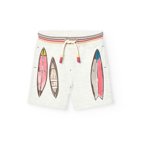 Βερμούδα αγόρι γκρι Boboli