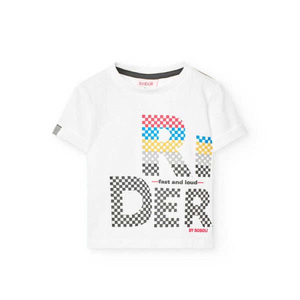 Μπλούζα αγόρι λευκό Boboli