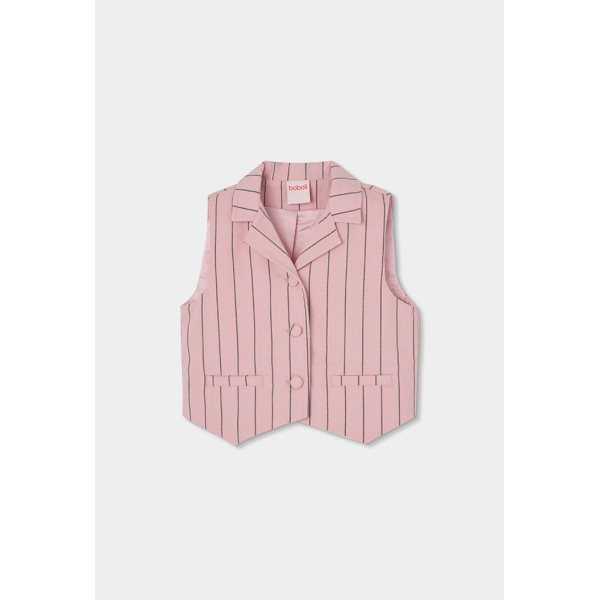 Γιλέκο κορίτσι ροζ ριγέ Boboli