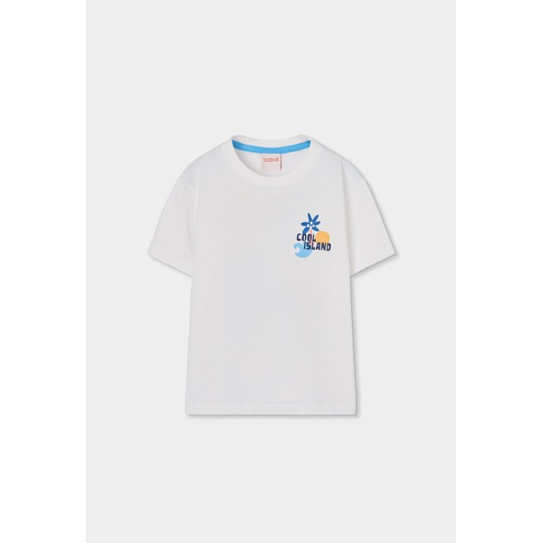 Μπλούζα αγόρι λευκή Boboli