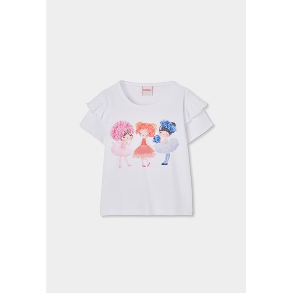 Μπλούζα κορίτσι λευκή Boboli