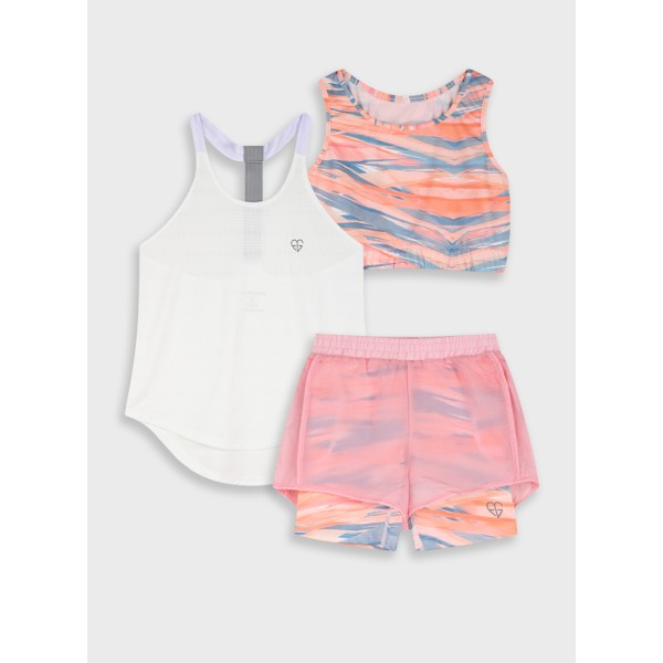 Σετ κορίτσι 3 τμχ με σορτσάκι Energiers