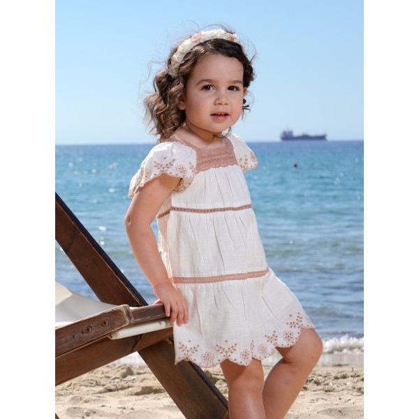 Φόρεμα κορίτσι εκρού Energiers