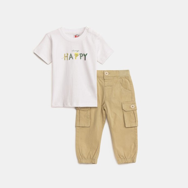 Σετ αγόρι μπλούζα με παντελόνι cargo Funky