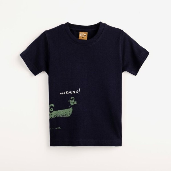 Μπλούζα αγόρι μπλε με σχέδιο Funky