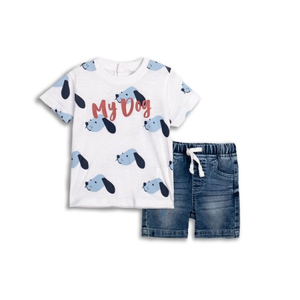 Σετ αγόρι με τζιν βερμούδα Funky