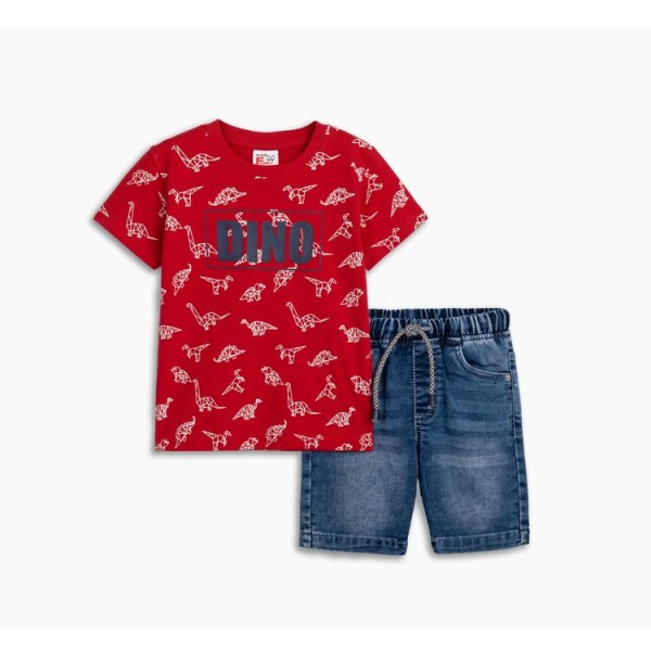 Σετ αγόρι με τζιν βερμούδα Funky