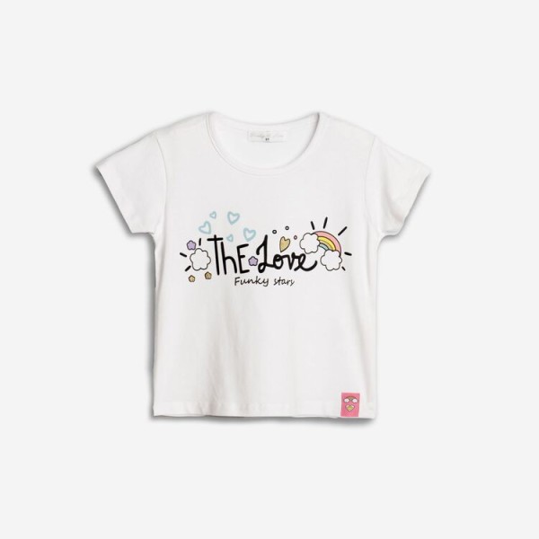 Μπλούζα κορίτσι λευκή Funky