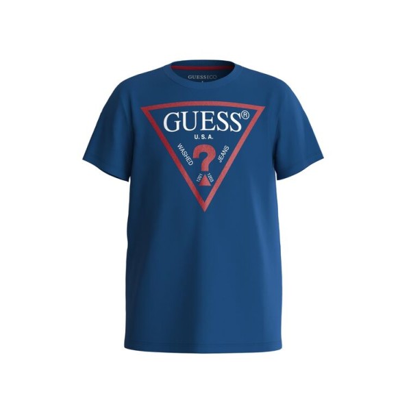 T-shirt με τριγωνικό λογότυπο Guess
