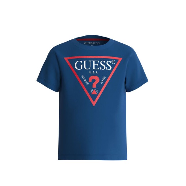 T-shirt με τριγωνικό λογότυπο Guess