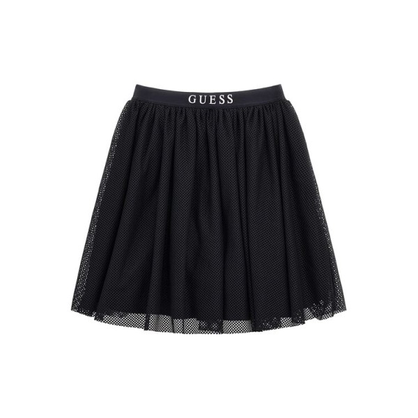 Φούστα κορίτσι μαύρη δίχτυ Guess