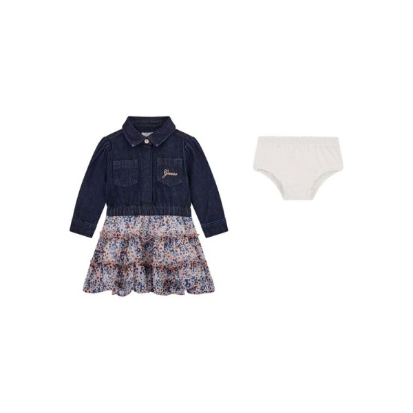 Τζιν φόρεμα φλοράλ κορίτσι Guess