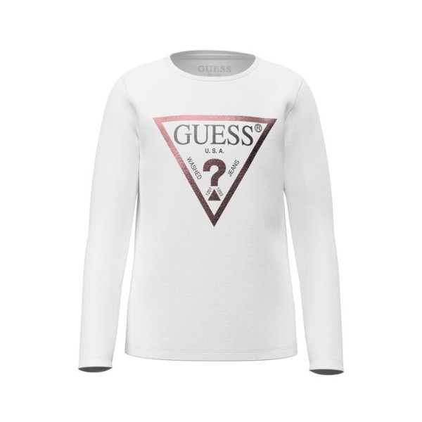 Μπλούζα λεπτή κορίτσι λευκή Guess