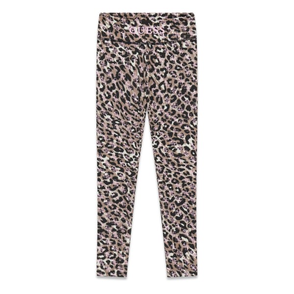 Κολάν animal print με ροζ λογότυπο Guess Κολάν animal print με ροζ λογότυπο Guess
