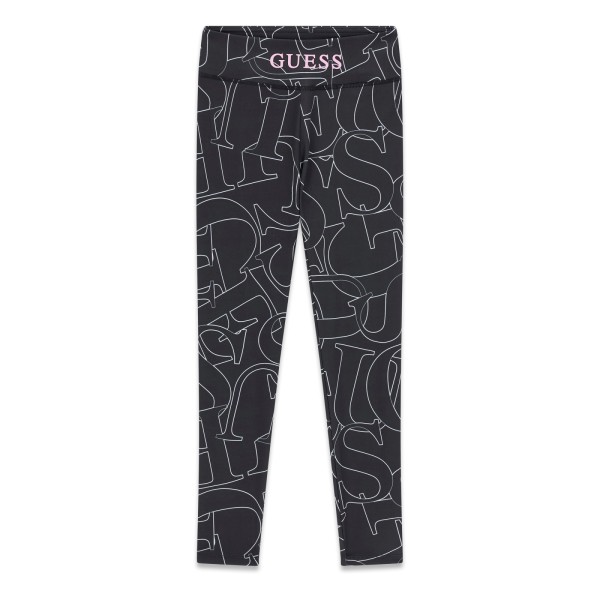 Κολάν μαύρο με άσπρα λογότυπα Guess Κολάν μαύρο με άσπρα λογότυπα Guess