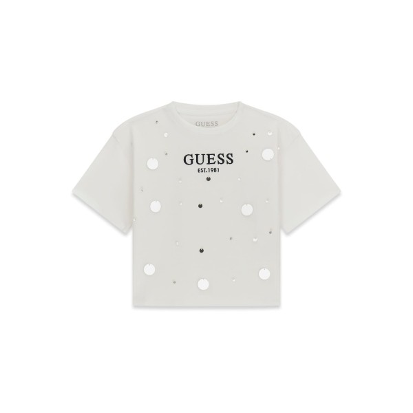 Μπλούζα κορίτσι λευκή Guess
