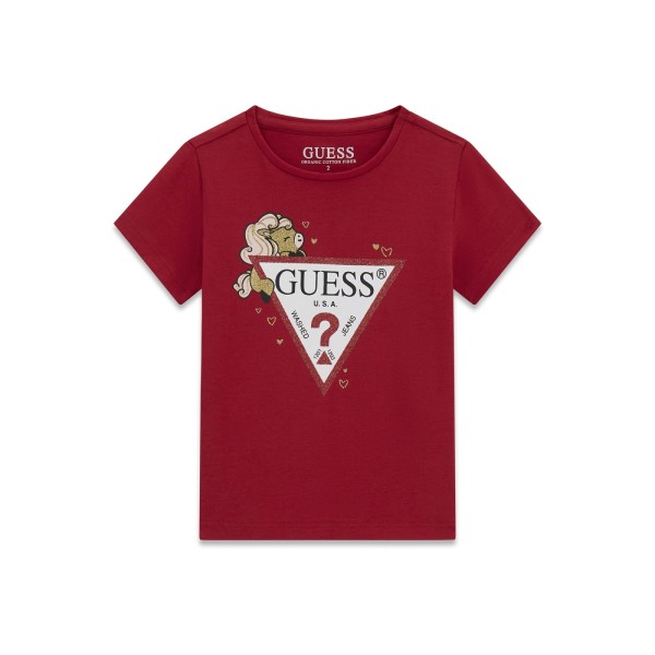 Μπλούζα κορίτσι κόκκινη Guess