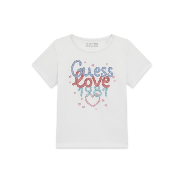 Μπλούζα κορίτσι λευκή Guess