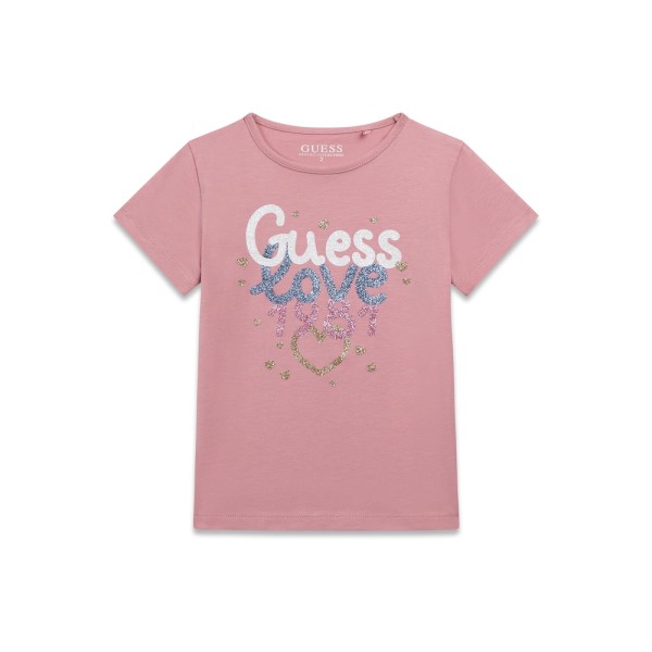 Μπλούζα κορίτσι ροζ Guess