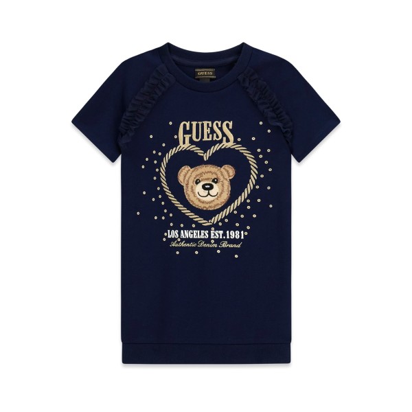 Φόρεμα κορίτσι μπλε Guess