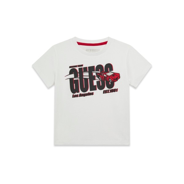 Μπλούζα αγόρι λευκή Guess