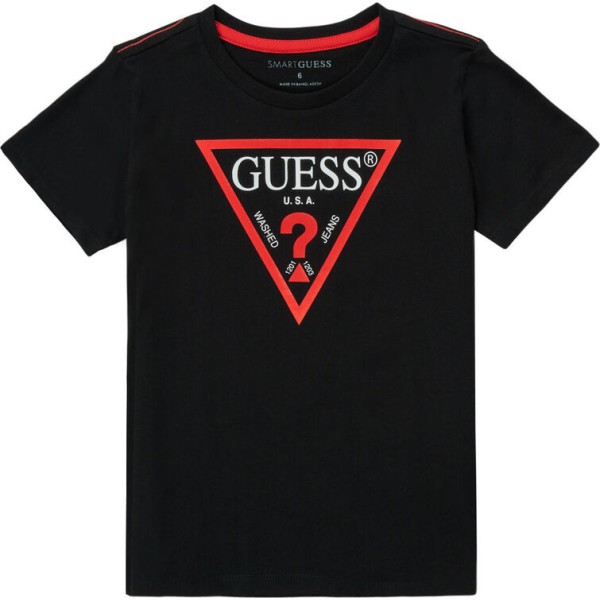 T-shirt με τριγωνικό λογότυπο Guess