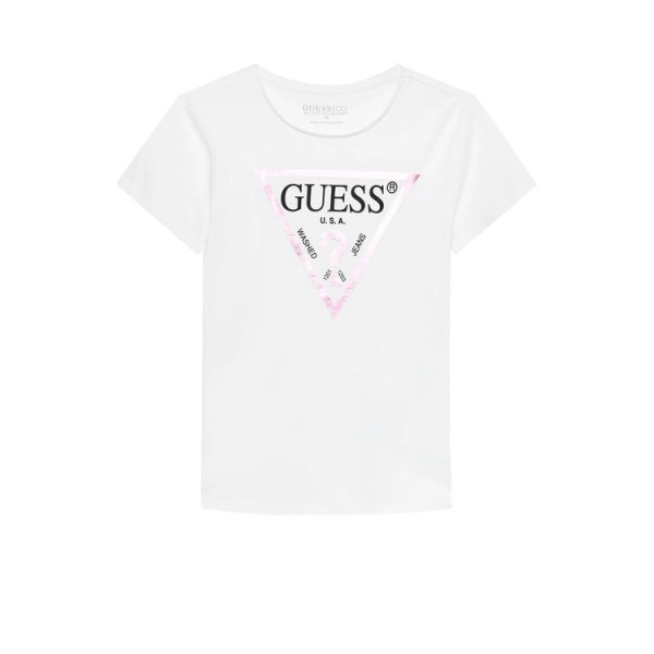Μπλουζάκι με τριγωνικό λογότυπο Guess
