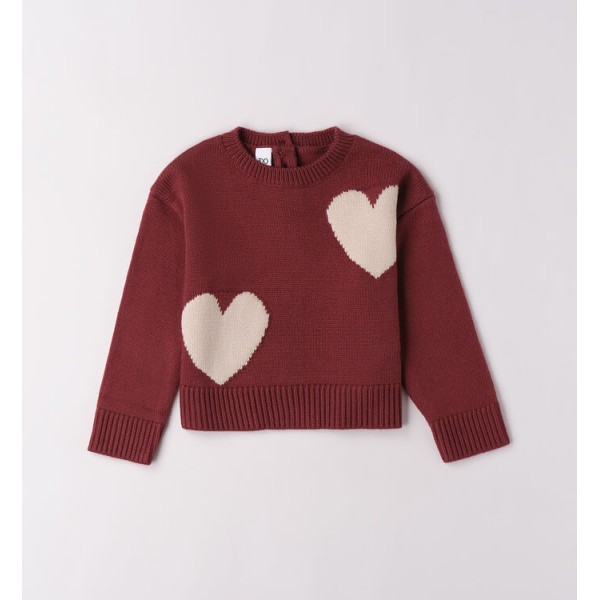 Πλεκτό κορίτσι μπορντό I DO