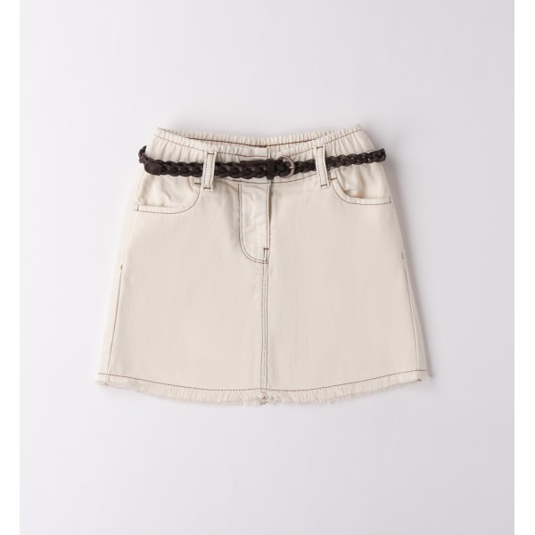 Φούστα τζιν μπεζ I DO