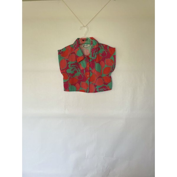 Πουκάμισο εμπριμέ κοντό για κορίτσι M&B