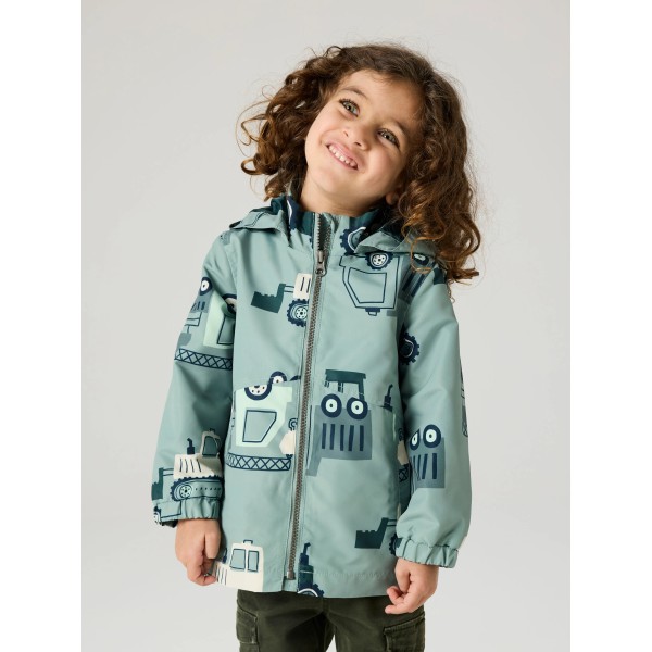 Μπουφάν αντιανεμικό αγόρι με φορτηγά Name it