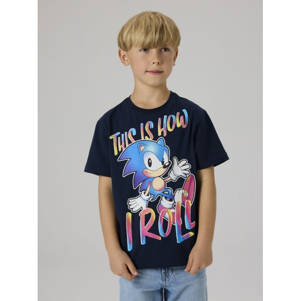Μπλούζα αγόρι με σχέδιο sonic Name it