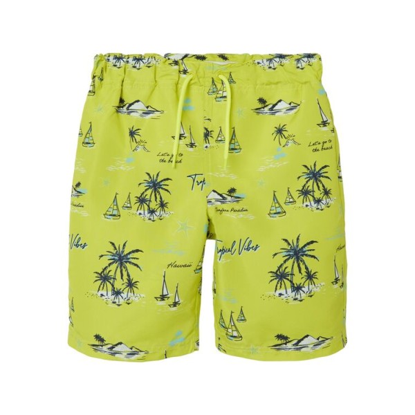 Μαγιό αγόρι βερμούδα κίτρινο με σχέδιο Name it