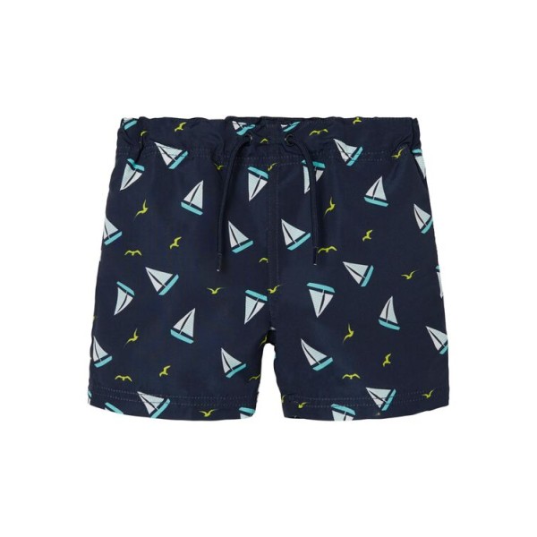 Μαγιό αγόρι βερμούδα μπλε με καραβάκια Name it