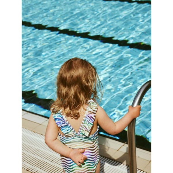 Μαγιό κορίτσι ολόσωμο ριγέ ιριδίζον Name it