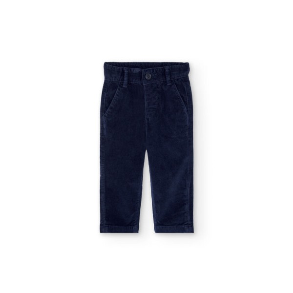 Παντελόνι αγόρι μπλε κοτλέ Boboli
