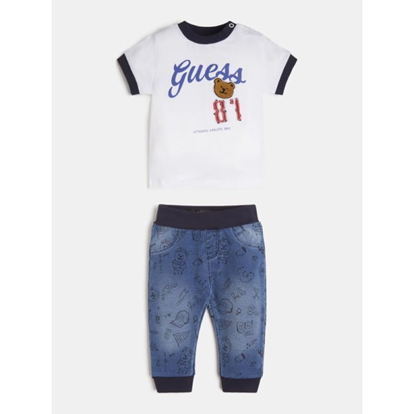 Σετ μπλουζάκι και παντελόνι GUESS