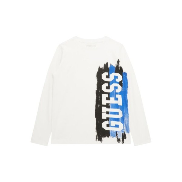 Μπλούζα λεπτή για αγόρι λευκή Guess