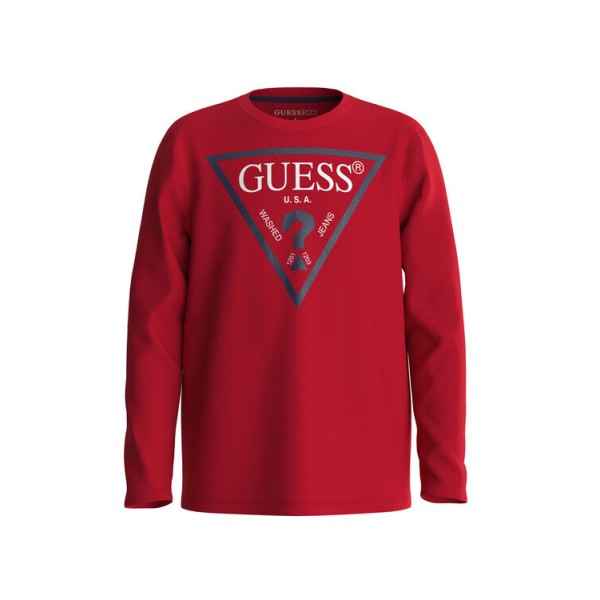 Μπλούζα λεπτή για αγόρι κόκκινη Guess Μπλούζα λεπτή για αγόρι κόκκινη Guess