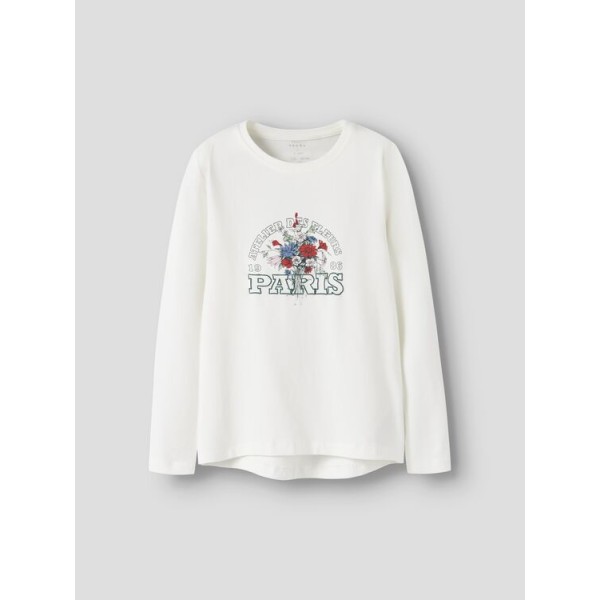 Μπλούζα λεπτή κορίτσι λευκή Name it