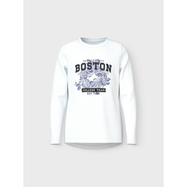 Μπλούζα λεπτή κορίτσι λευκή Name it